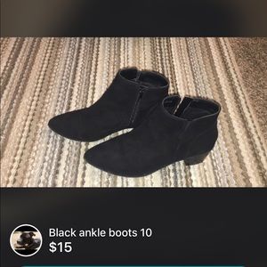 Black ankle boots
